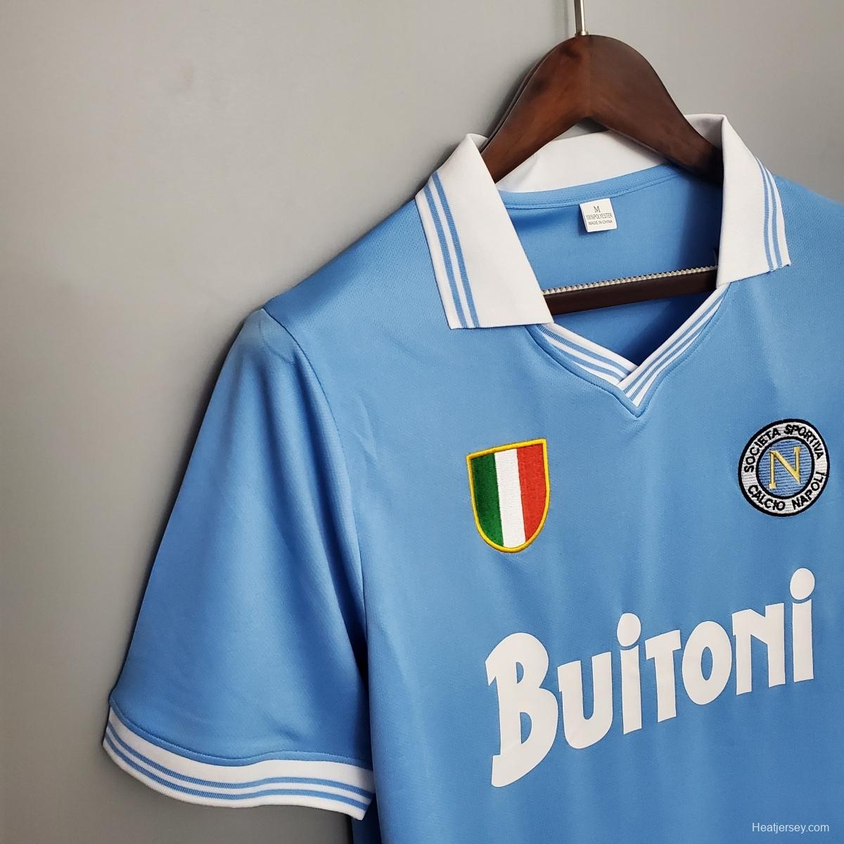 Retro Napoli 86/87 home Soccer Jersey