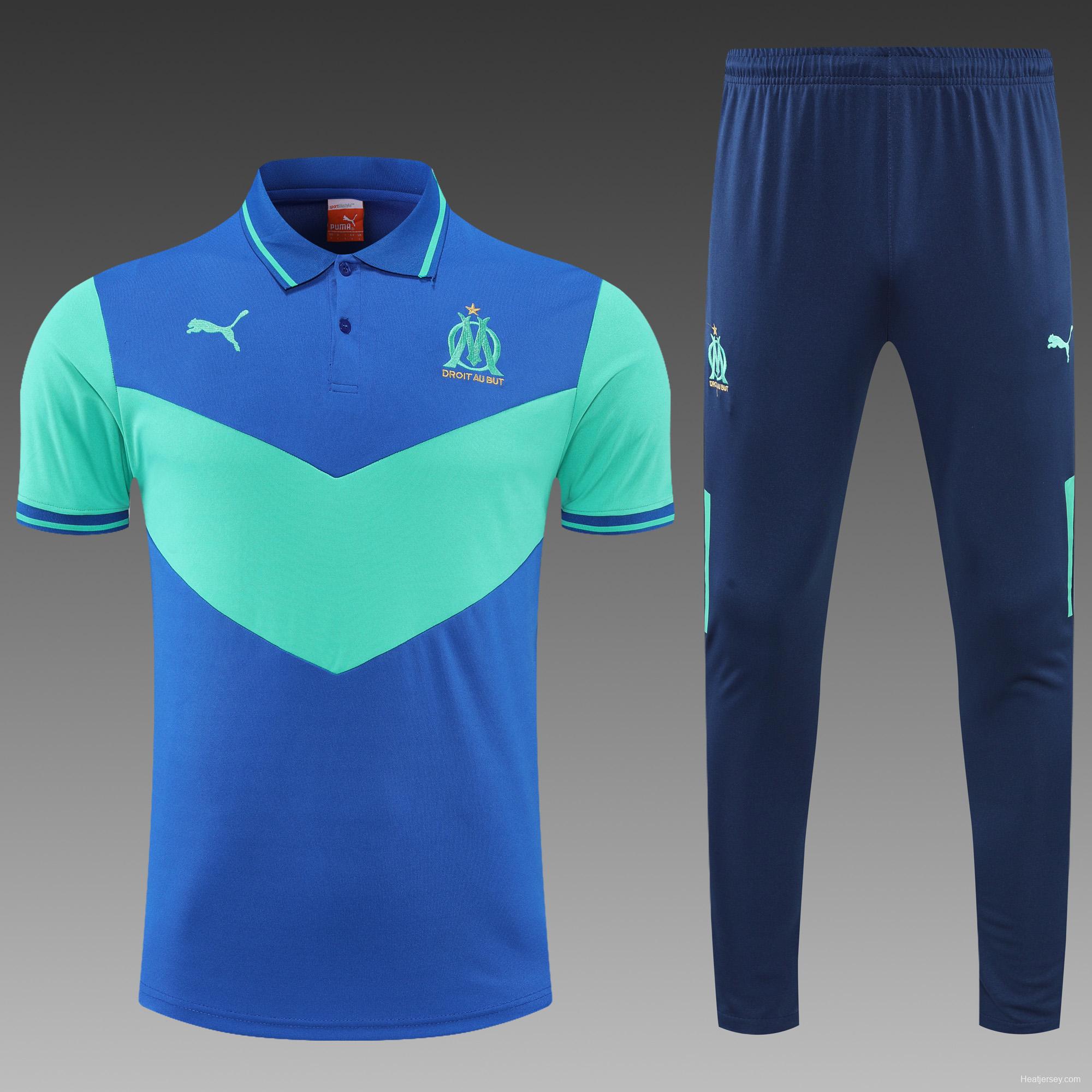 Olympique de Marseille POLO kit blue-green (not sold separately)