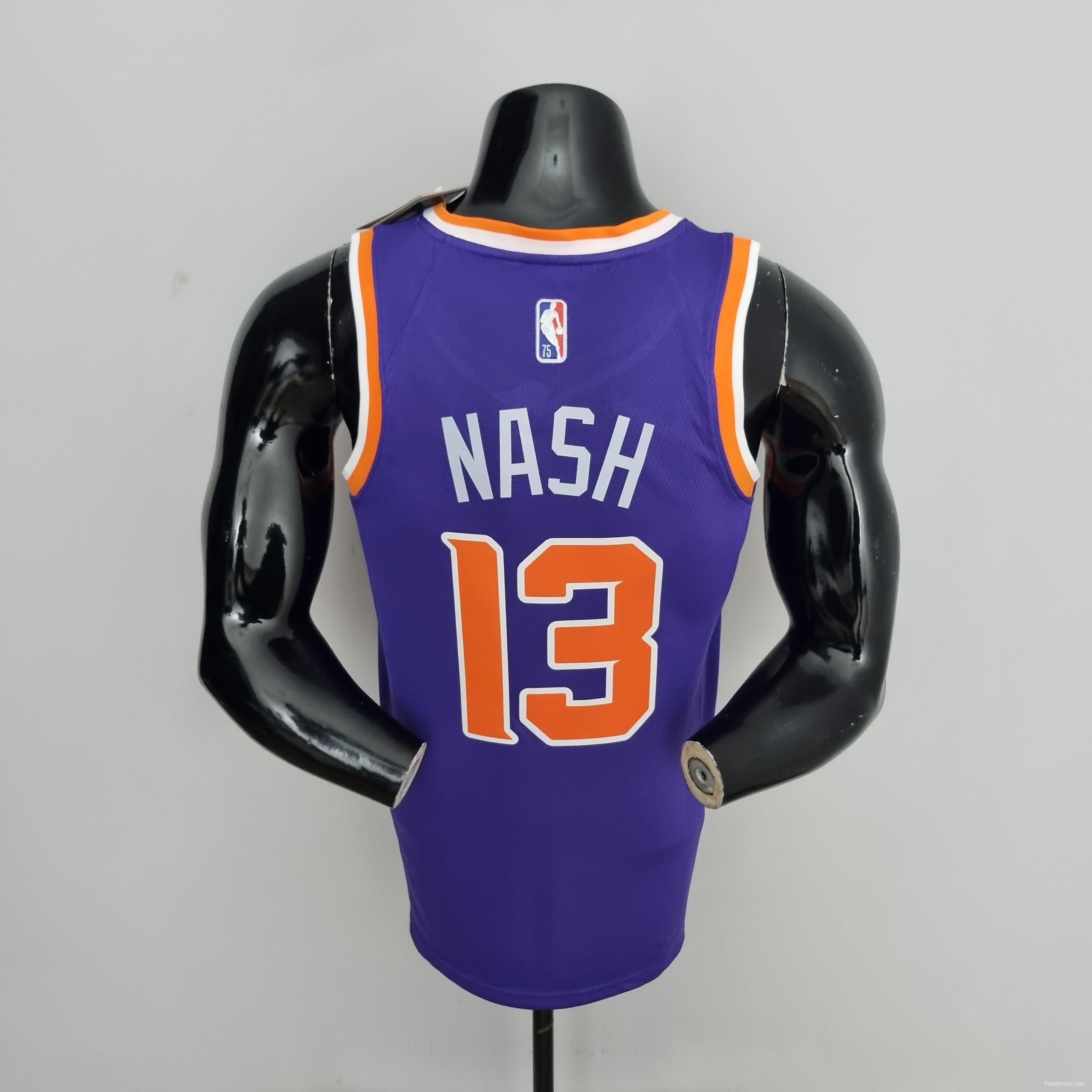 75th Anniversary Nash #13 Phoenix Suns Purple NBA Jersey