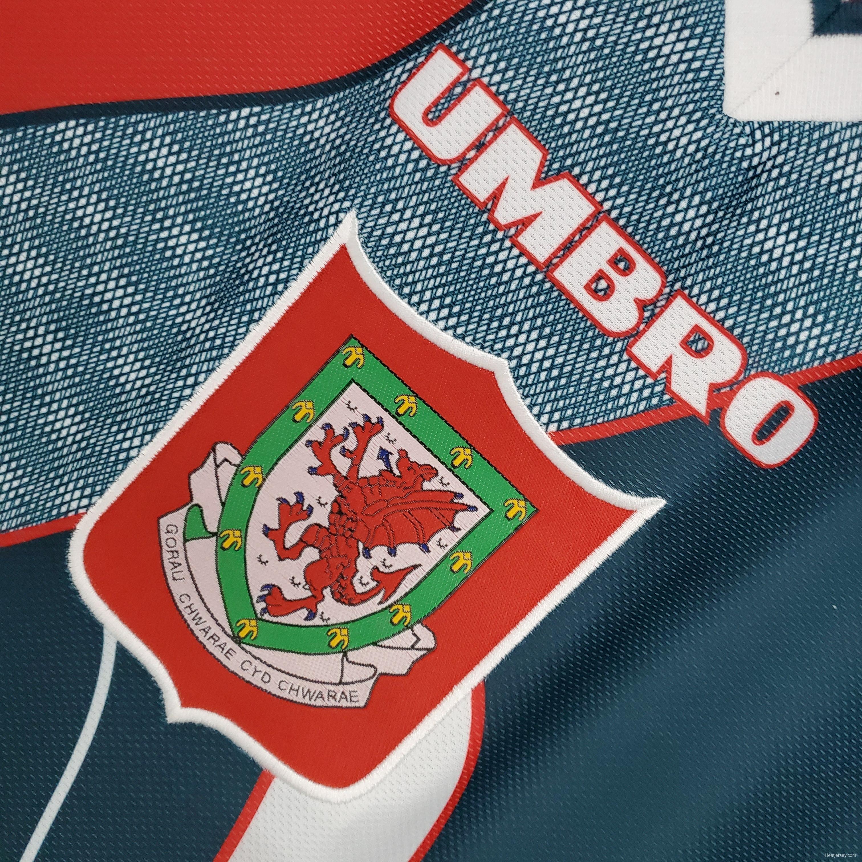 Retro Wales 94/95 away Soccer Jersey