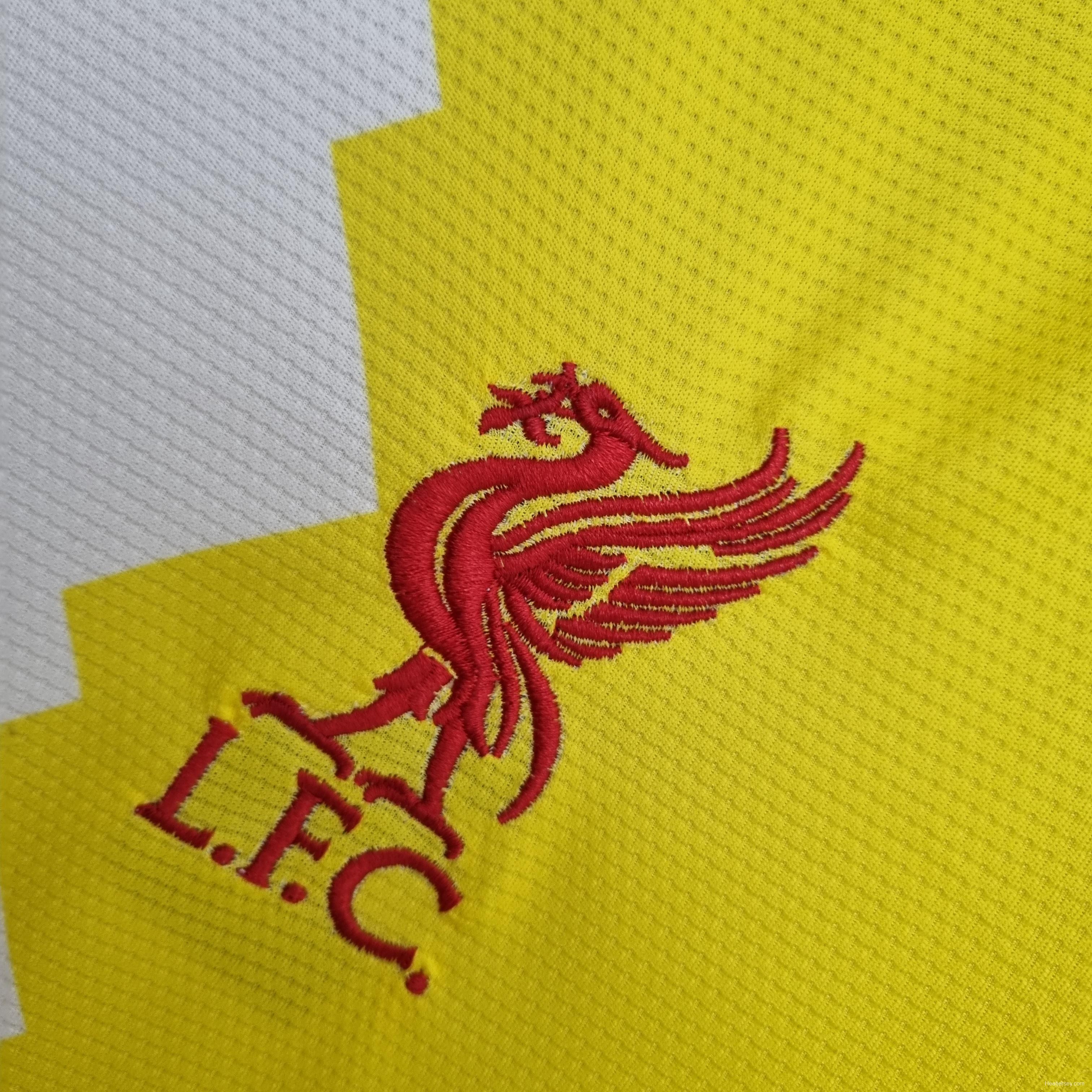 22/23 Liverpool Red Beige Yellow Soccer Jersey