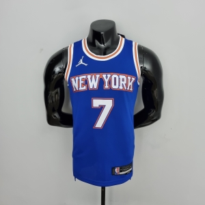 75th Anniversary Anthony #7 New York Knicks Jordan Limited Blue NBA Jersey