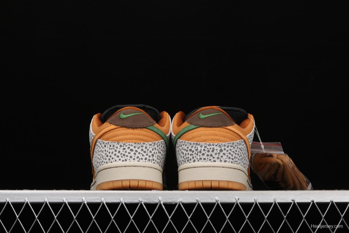 NIKE SB DUNK Low Safari grouper burst crack mandarin duck hook casual board shoes CD2563-002