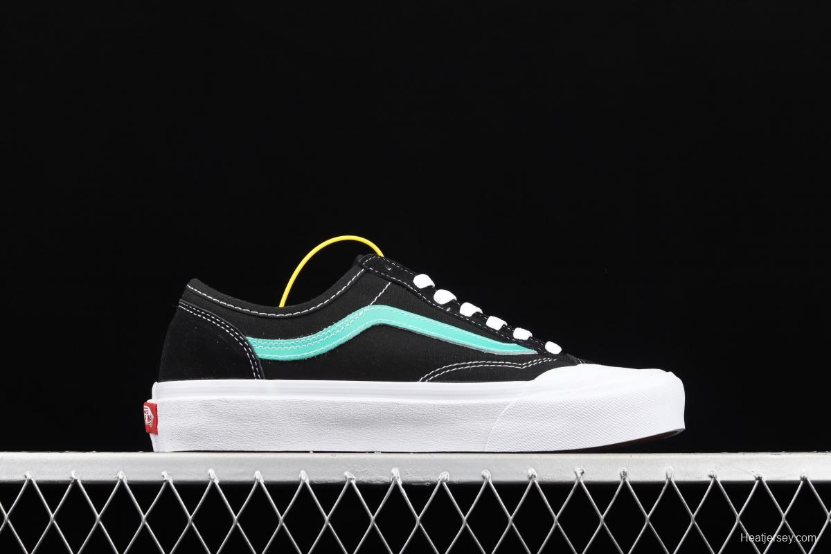 Vans Style 36 new edge half crescent toe black bran fruit green low-top casual board shoes VN0AWM33FJ