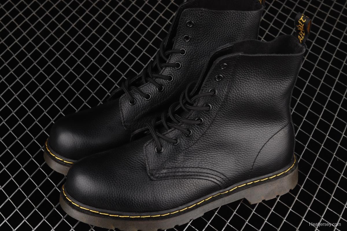 Dr.martens Martin Boot 1460 Series Litchi pattern soft Leather Gao Bang R11822206