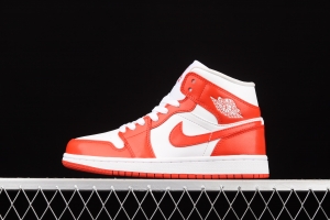 Air Jordan 1 Mid Havana Red Zhongbang Basketball shoes BQ6472-116