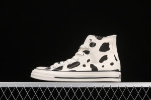 Converse 21ss All Star US Cow Spot Japanese Converse vintage cow pattern high upper shoes 1SC563