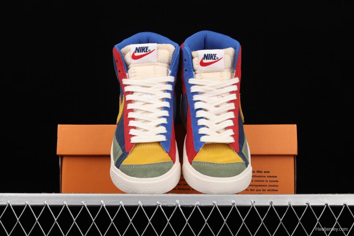 NIKE Blazer Mid'77 Vntg We Suede spliced Yuanyang high-top casual board shoes DC9179-476