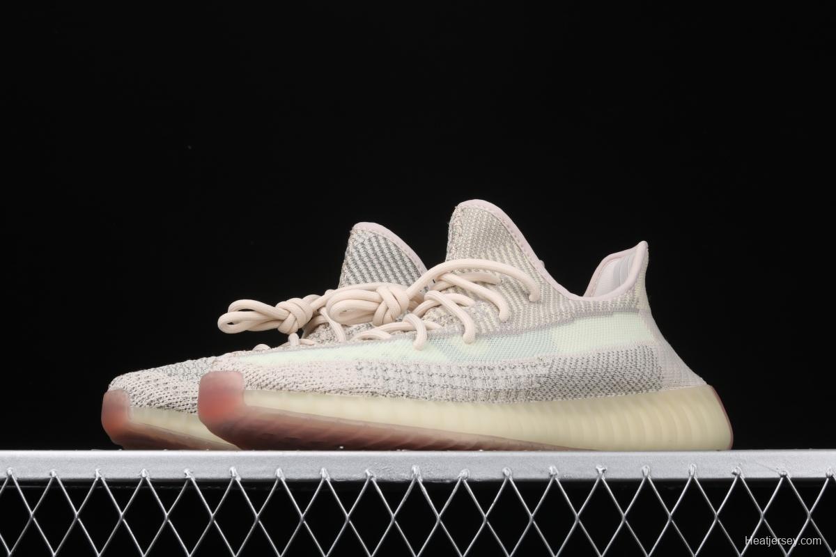 Adidas Yeezy 350 Boost V2 FW5318 Darth Coconut 350 second generation lemon star color match