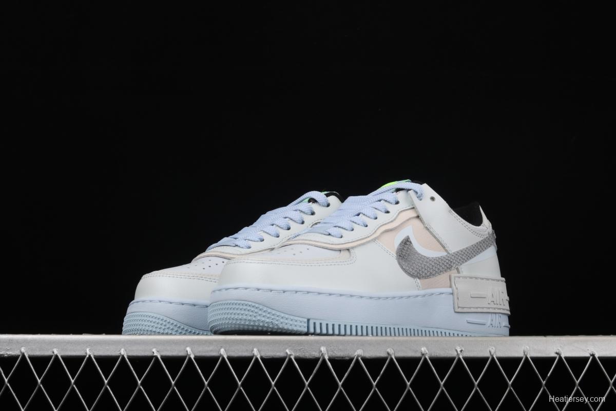 NIKE Air Force 1 ShAdidasow light weight heightened low-top 100-board shoes CV3027-001