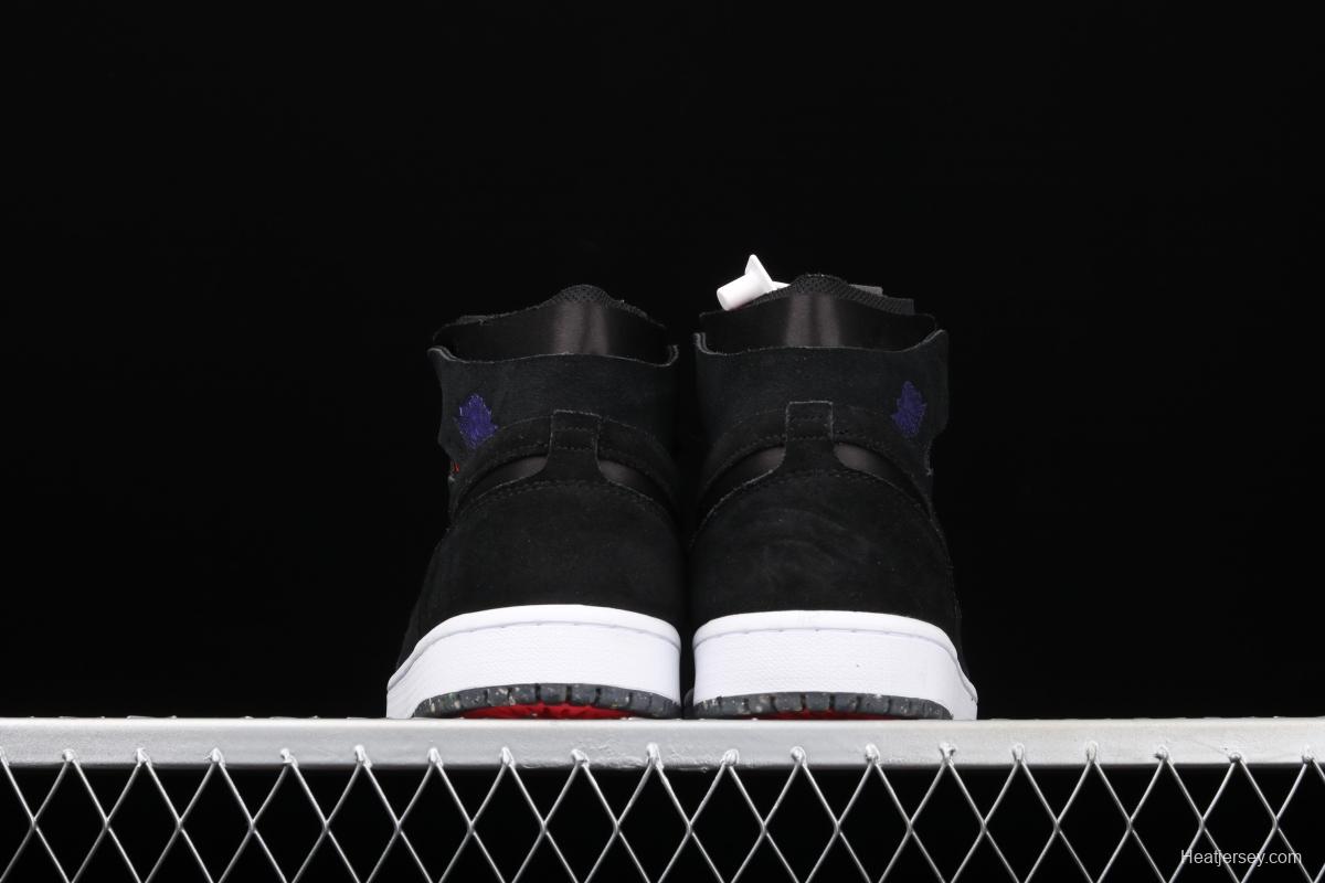 Air Jordan 1 High Zoom Court Purple League of Legends Black Purple Grape CT0978-005