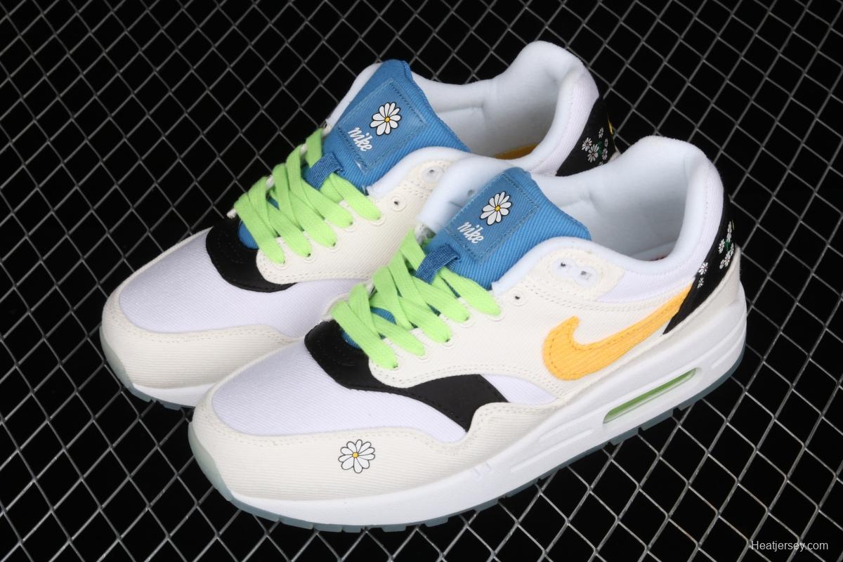 NIKE Air Max 1 Daisy Pack daisy half-palm air cushion retro running shoes CW6031-100