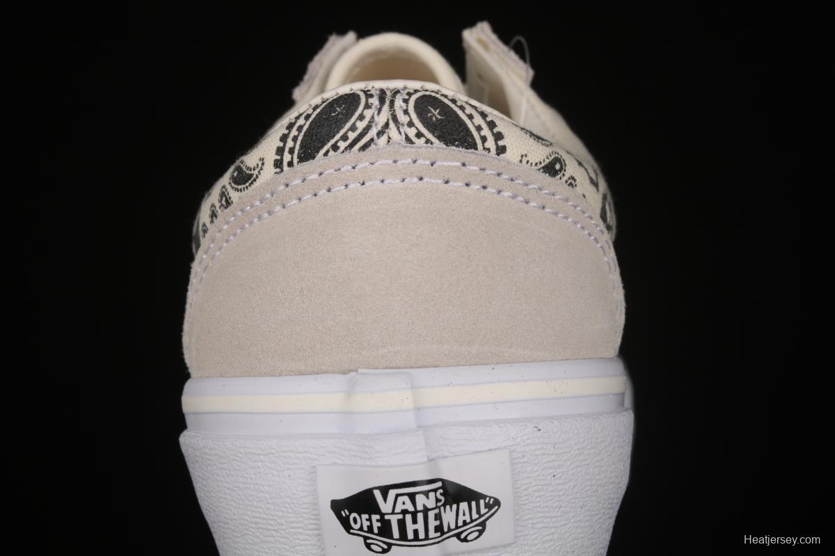 Vans Style 36 million skull print low side vulcanized canvas casual shoes VN0A4BVEN8K White Skeleton