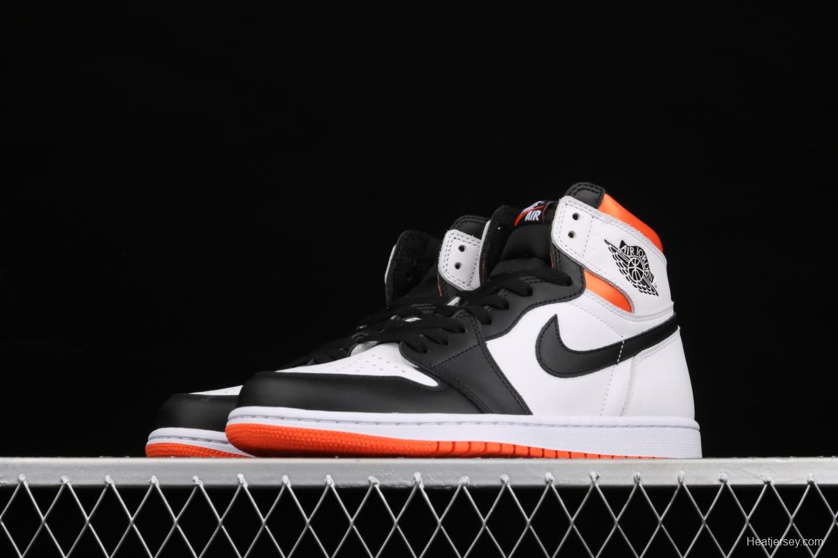 Air Jordan 1 High OG Black Toe Shattered Backboard rebound black toe high top basketball shoes 555088-180