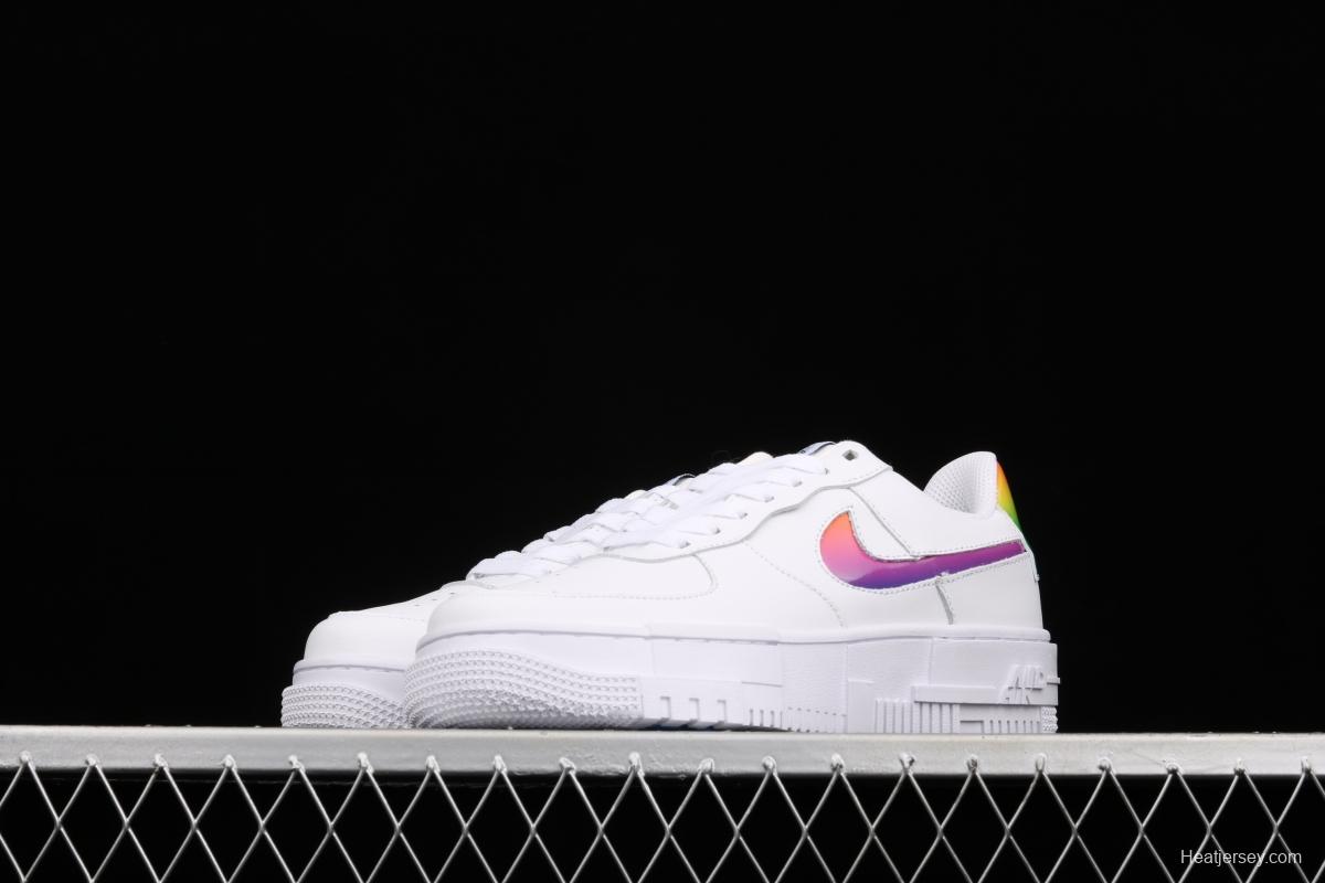 NIKE Air Force 1 Pixel deconstructing wind low-top casual board shoes DH3860-007