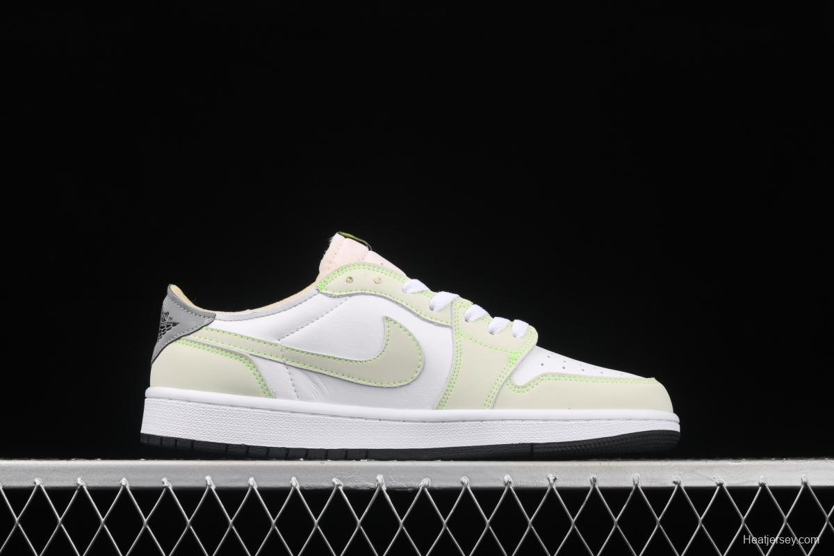 Air Jordan 1 Low OG apple green low top basketball shoes DM7837-103