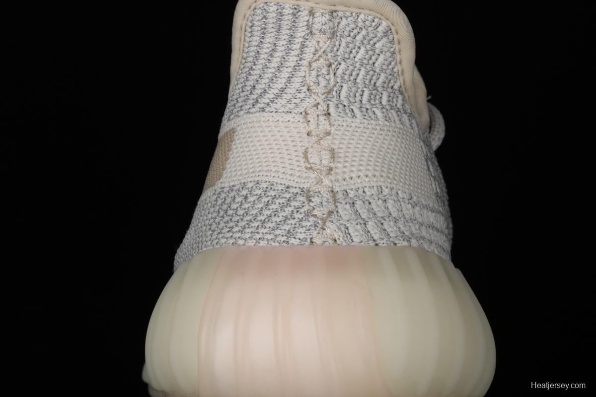 Adidas Yeezy 350 Boost V2 FV3254 Darth Coconut 350 second generation beard white hollowed-out star color