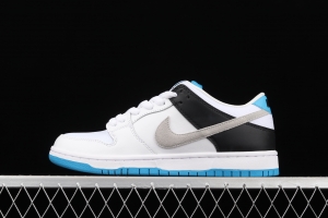 NIKE SB DUNK Low Prm laser blue color SB buckle rebound fashion casual board shoes BQ6817-101