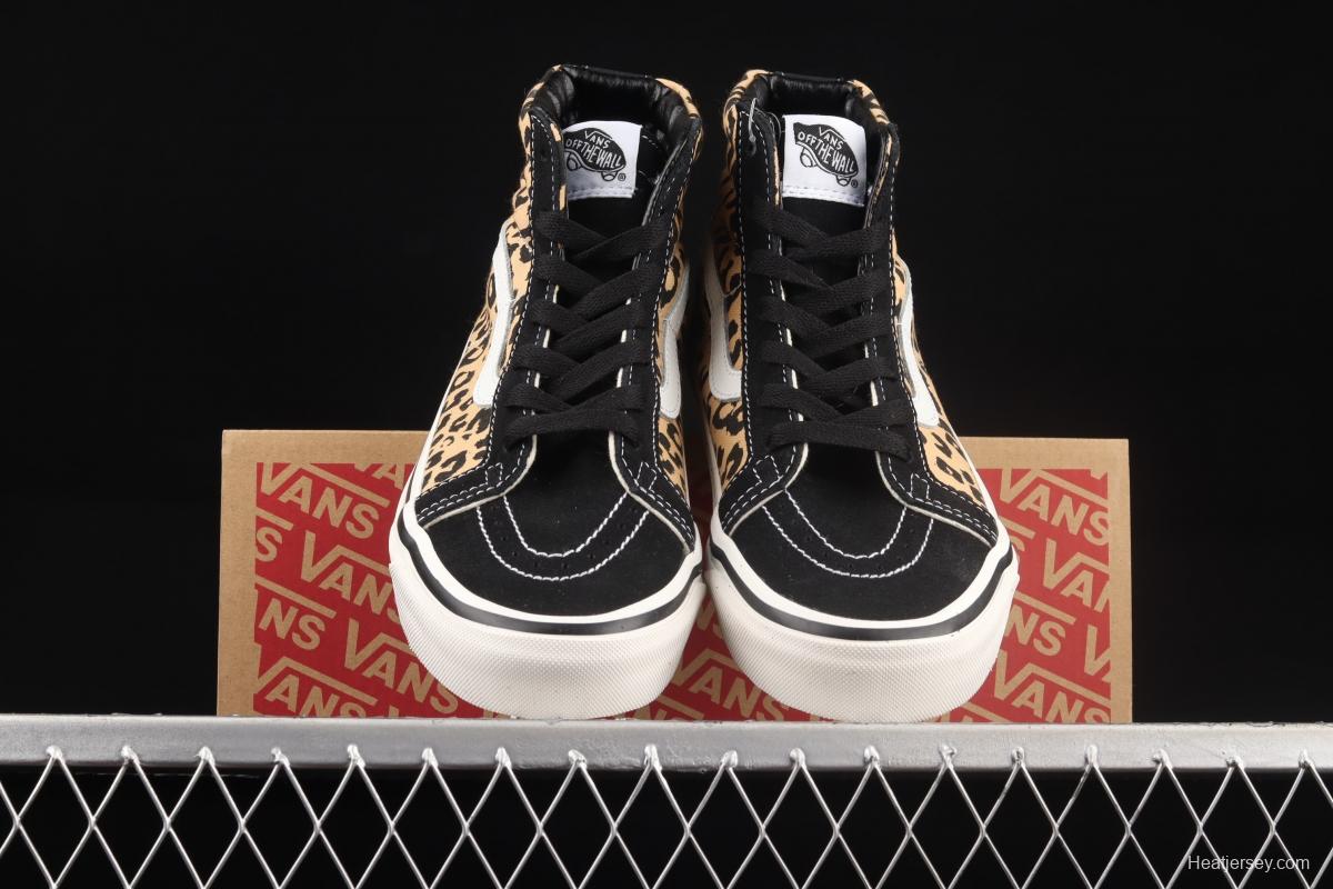 Vans UA SK8-Hi 38 DX Anaheim new leopard print high upper shoes VN0A38GFSGI