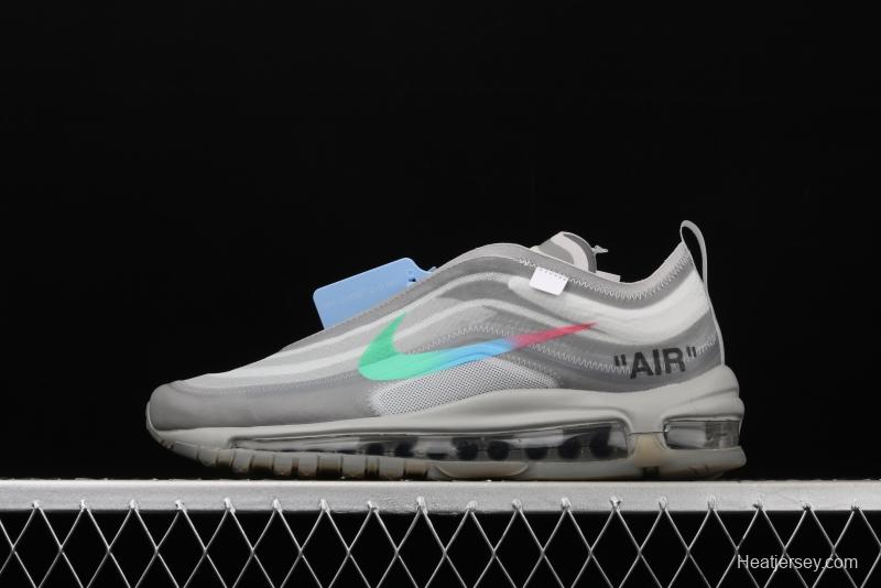 OFF-White x NIKE Air Max 97 OG OW bullet limited running shoes AJ4585-101