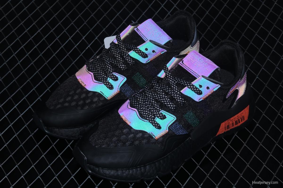 Adidas Nite Jogger 2019 Boost FW8898 new breathable 3M reflective retro running shoes