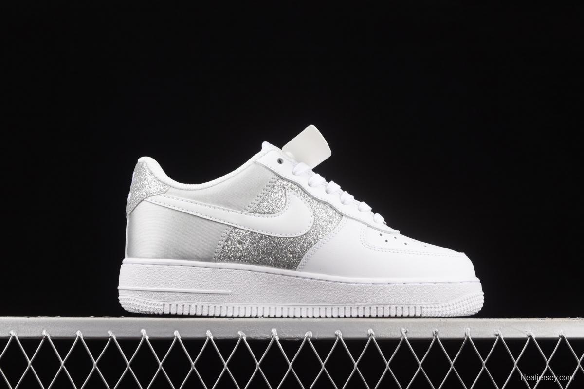 NIKE Air Force 1' 07 Lx silver color matching low upper shoes DD6629-100