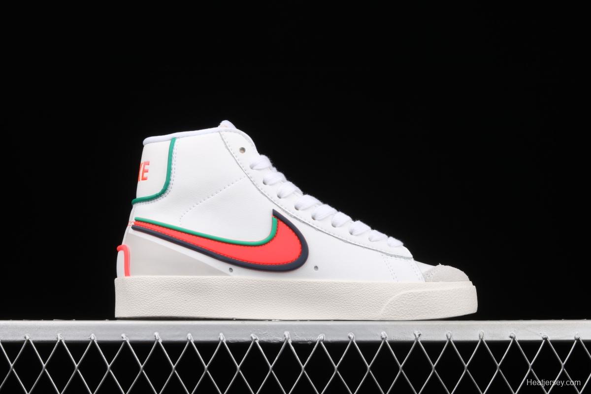 NIKE Blazer Mid '1977 Vintage WE trailblazer drip plastic series high top casual board shoes 853508 diving red