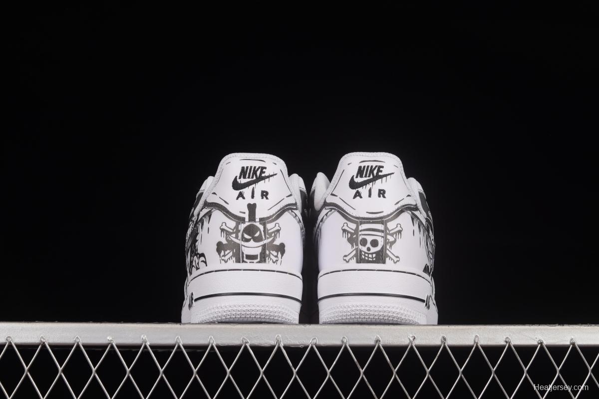 NIKE Air Force 1'07 Low One Piece Two-dimensional theme low-top casual sneakers CW2288-301