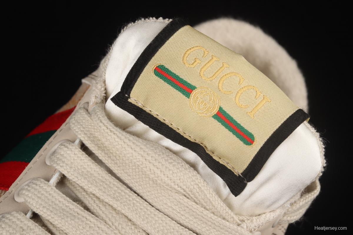 Gucci Distressed Screener Sneaker Gucci classic dirty shoes