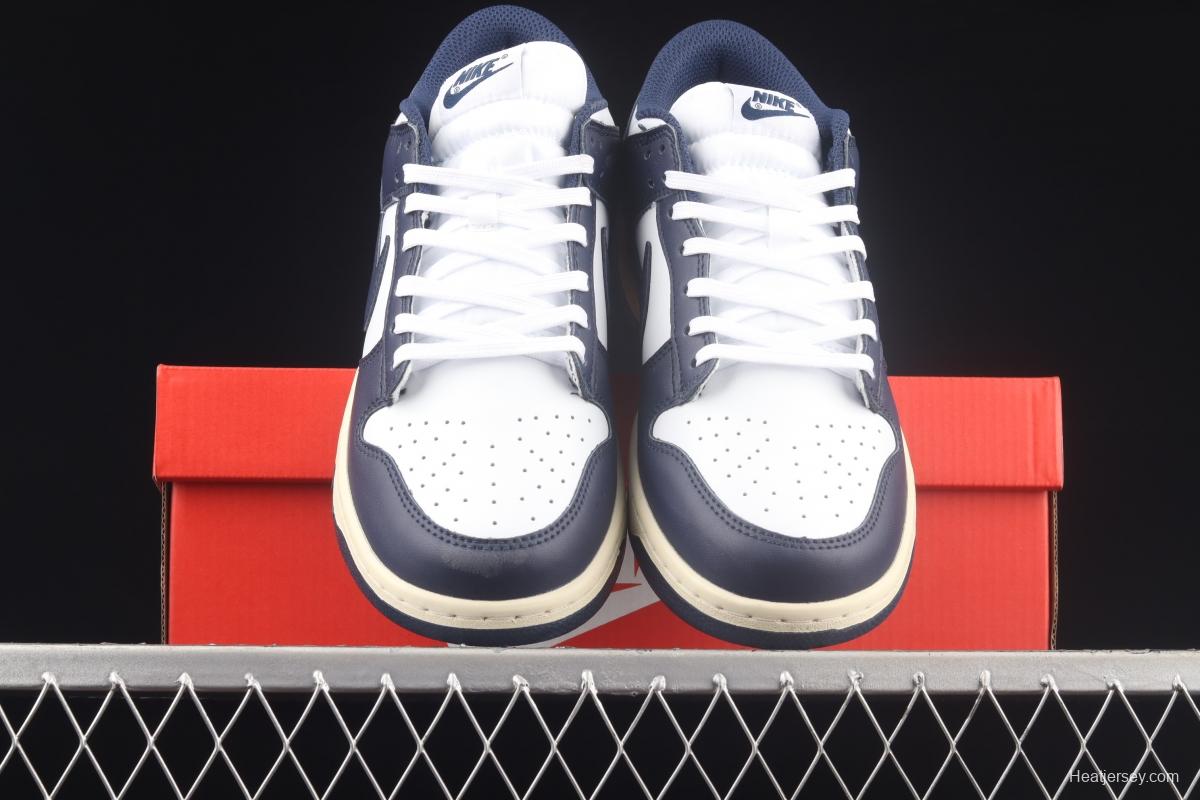 NIKE SB DUNK Low Navy Blue navy blue color SB buckle rebound fashion casual board shoes DD1503-115