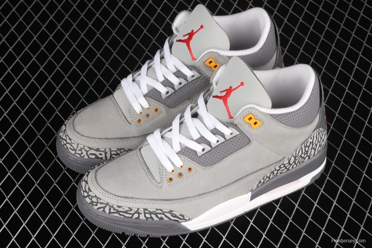 Air Jordan 3 Retro Cool Grey AJ3 Joe 3 cool gray basketball shoes CT8532-012