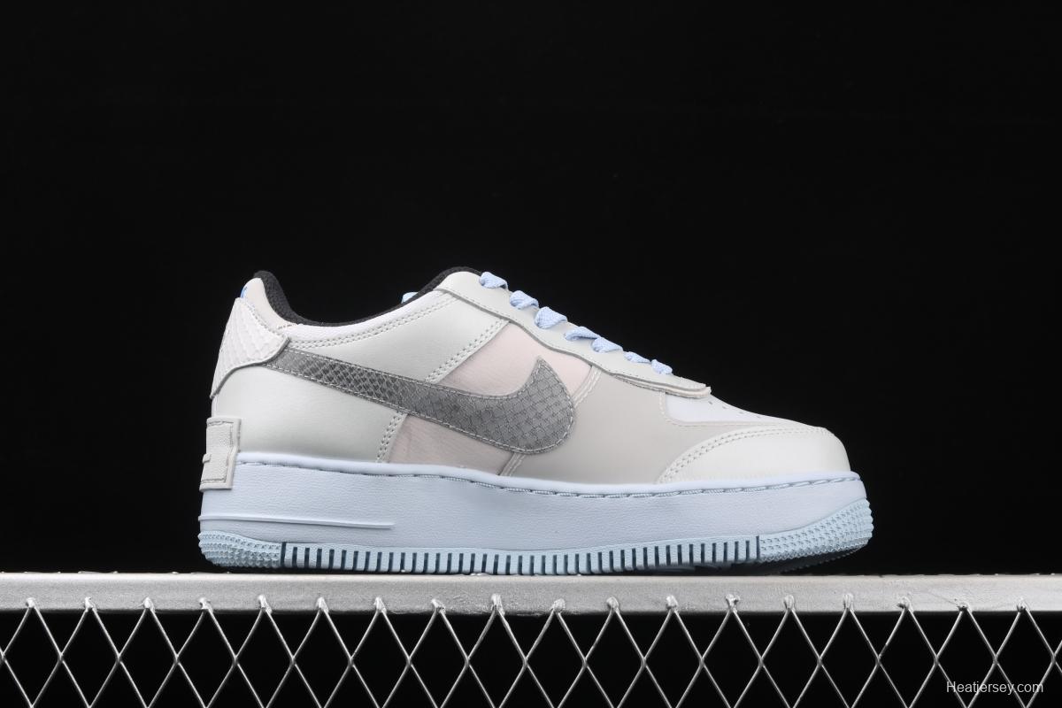 NIKE Air Force 1 ShAdidasow light weight heightened low-top 100-board shoes CV3027-001