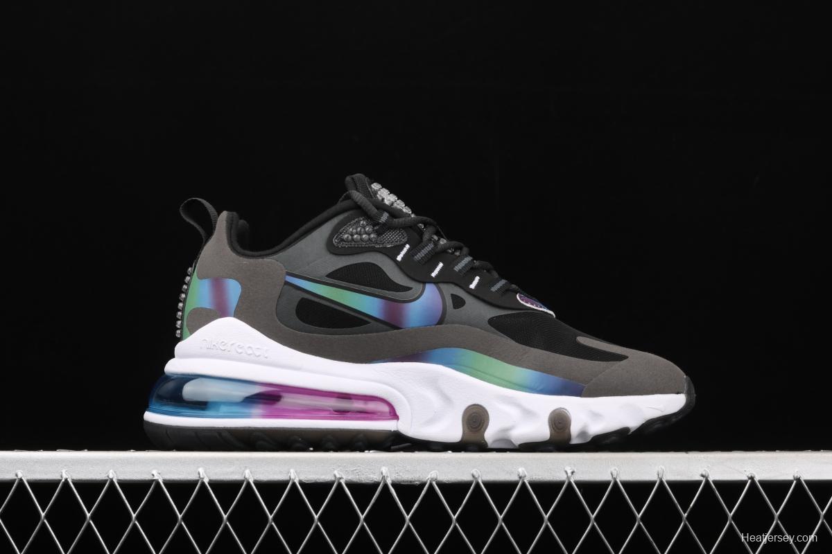 NIKE Air Max 270React new high-frequency mesh function half-palm air cushion cushioning running cloth shoes CT5064-001