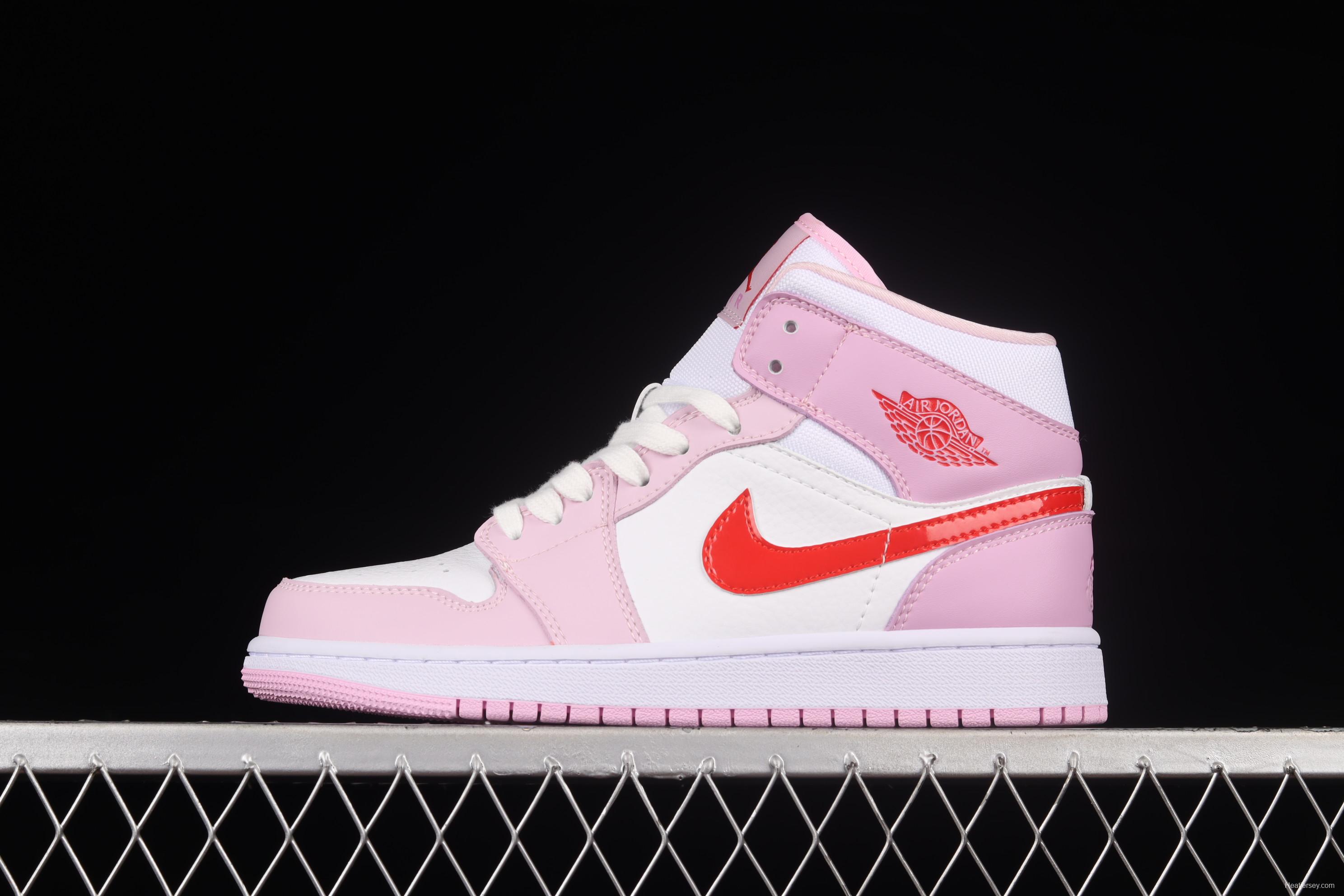 Air Jordan 1 Mid Valentine's Day Valentine's Day basketball shoes DR0174-500