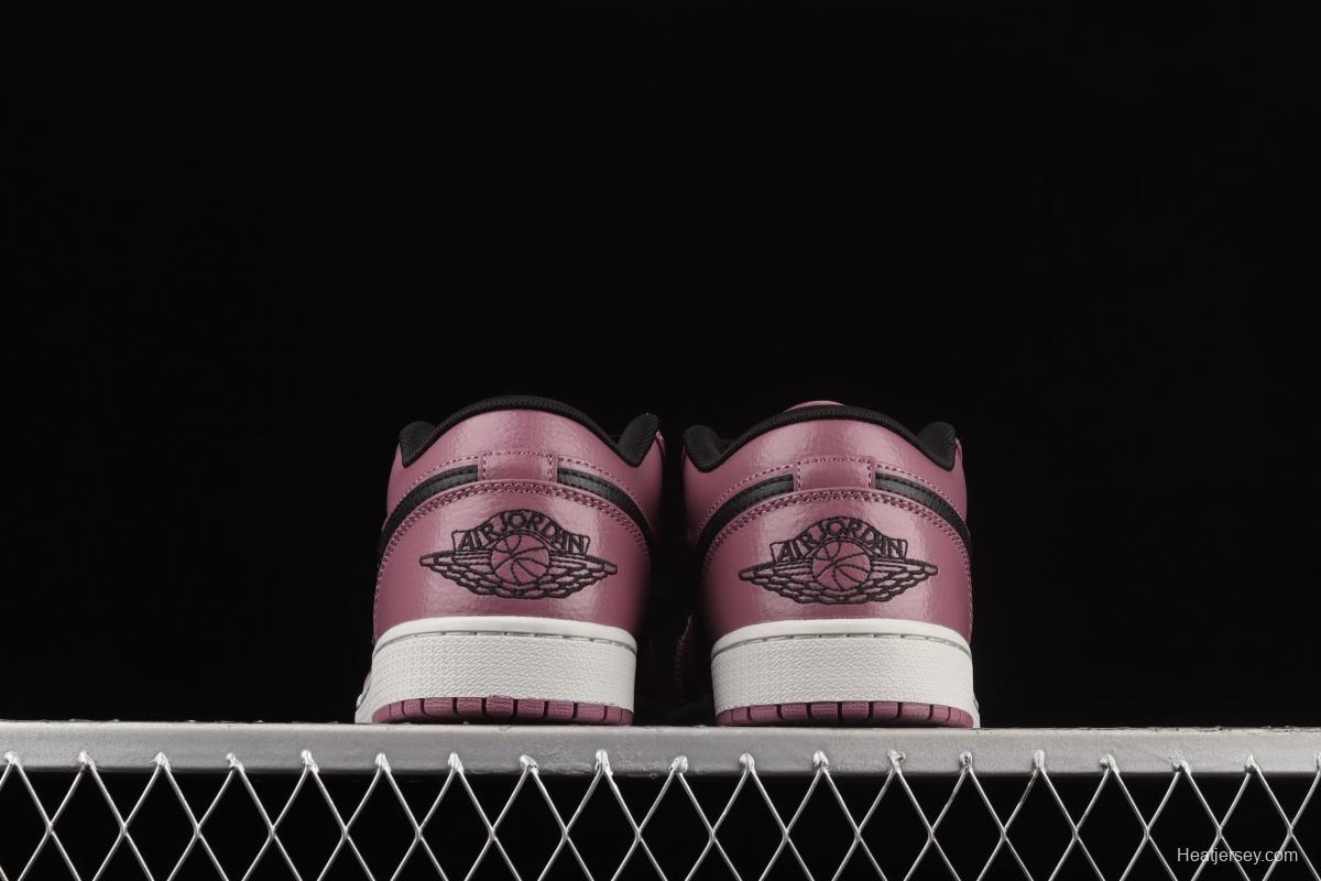 Air Jordan 1 Low Magenta magenta black low gang culture leisure sports board shoes DC7268-500