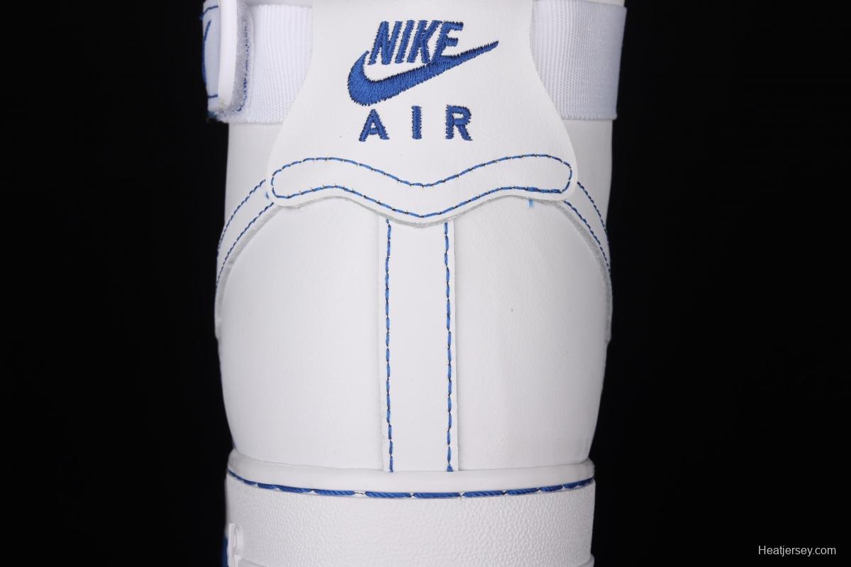 NIKE Air Force 1 High'07 white and blue high top casual board shoes CV1753-101