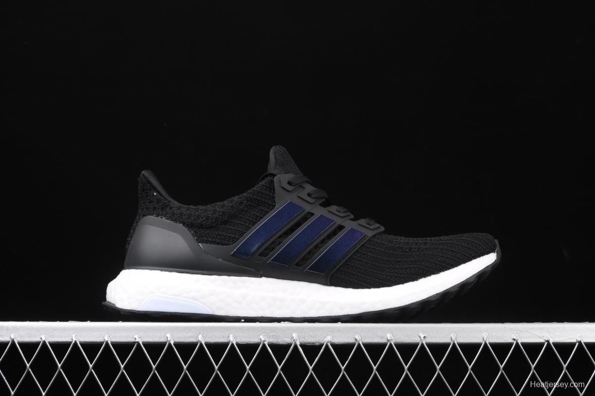 Adidas Ultra Boost 4.0FW5692 fourth generation knitted striped black and blue UB