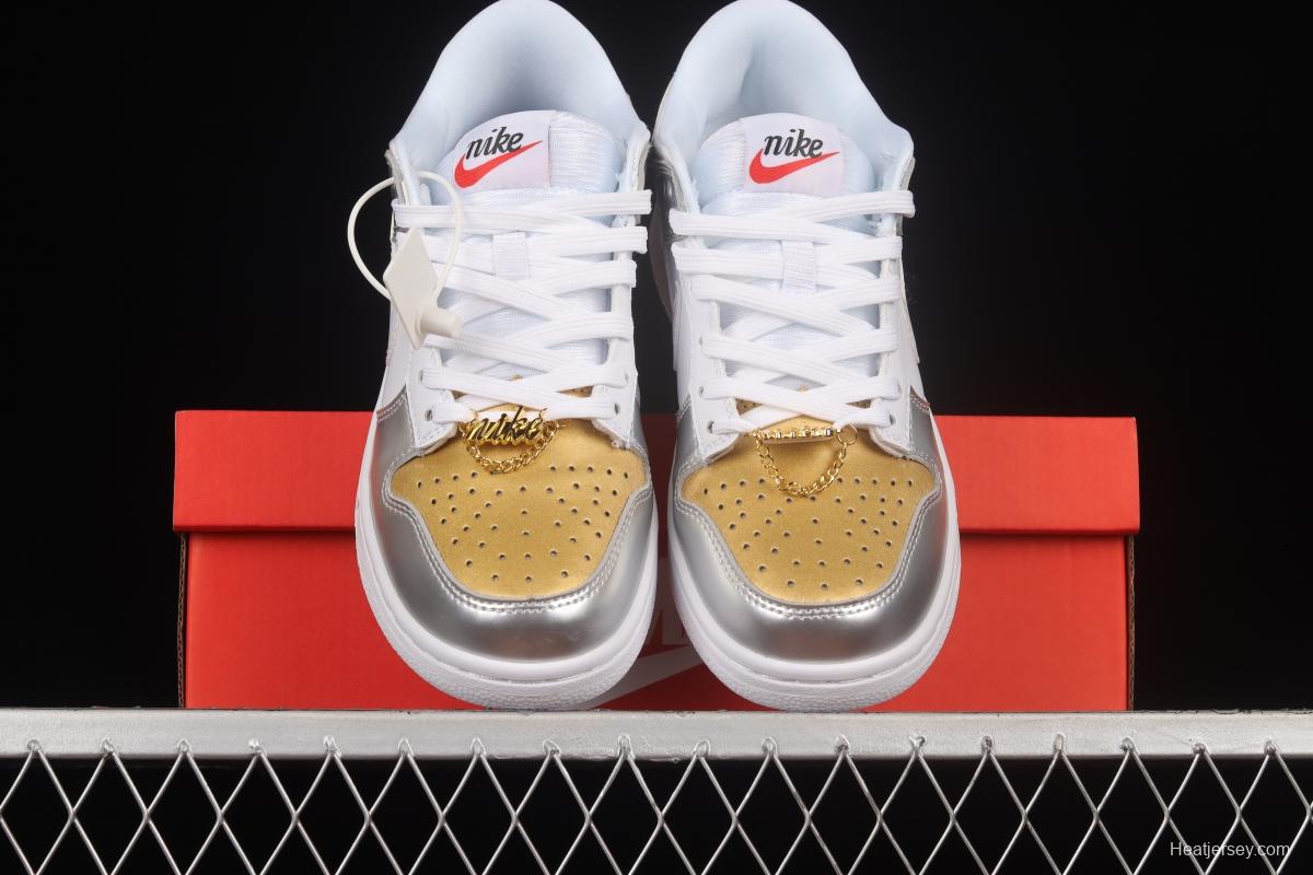 NIKE DUNK Low Metallic Golden Horn King SB Buckle Broken Backboard Fashion Casual Sneakers DH4403-700