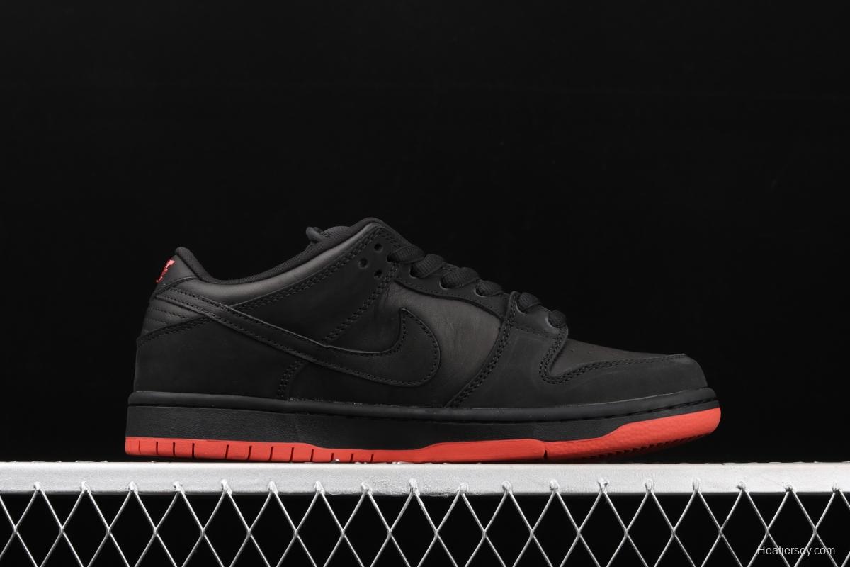 Black Pigeon x NIKE SB DUNK low Trd QS black pigeon retro low-side leisure sports skateboard shoes 883232-008