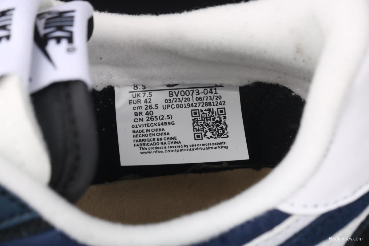 Fragment Design x Sacai x NIKE LVD Waffle Daybreak Fujiwara Hiroshi Fujiwara co-signed the catwalk style double hook Swoosh running shoes BV0073-041