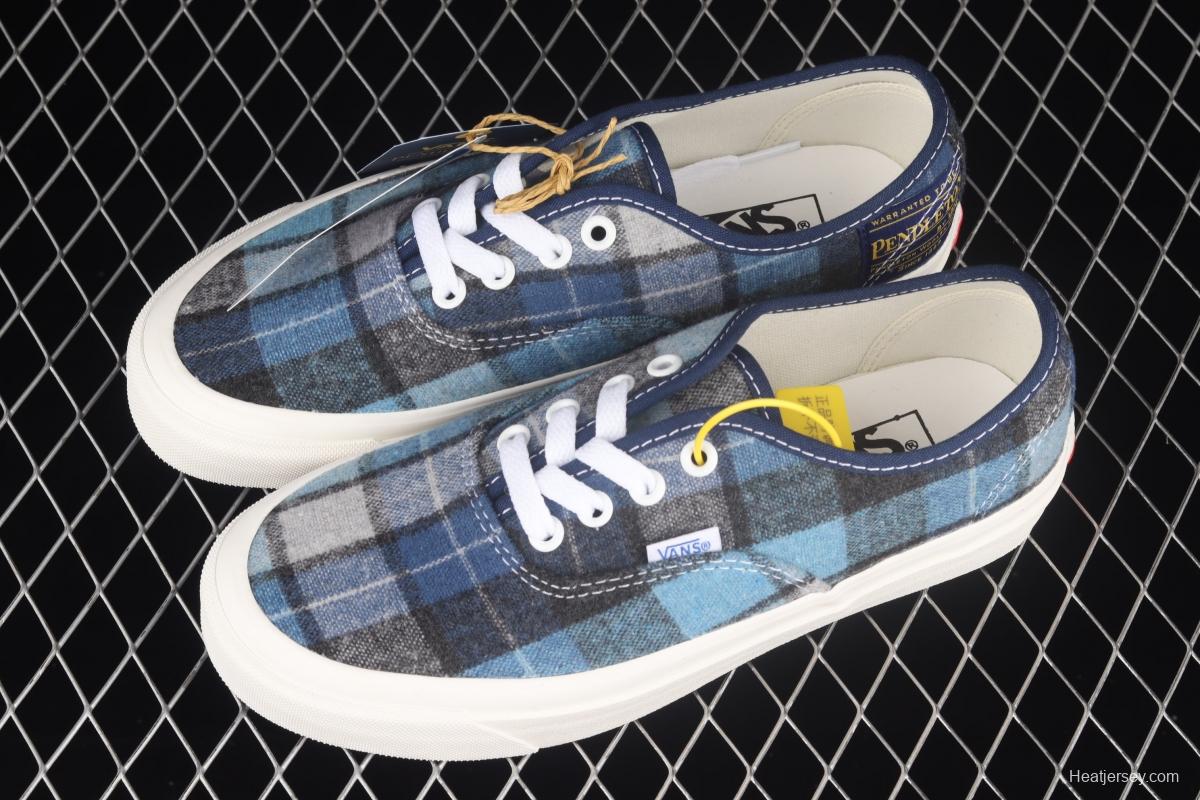 Vans Authentic x Pendleton joint name plaid series low-top casual board shoes VN0A54F29GS