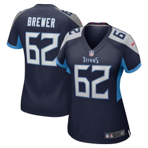 Women's Aaron Brewer Navy Player Limited Team Jersey