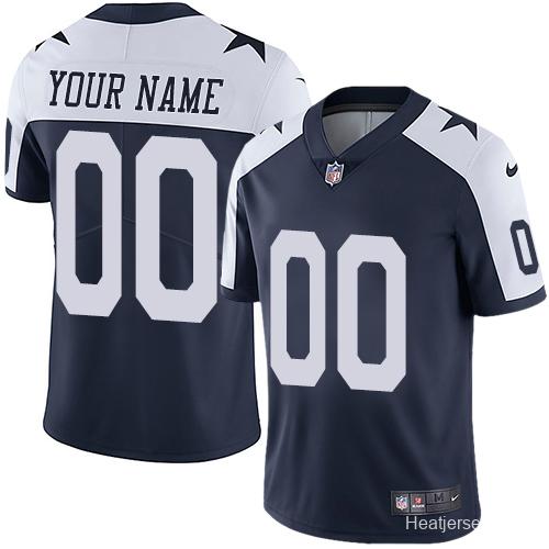 Youth Navy Custom Throwback Game Team Jersey