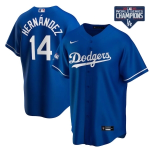 Men's Enrique Hernández Royal 2020 World Series Champions Alternate Player Team Jersey