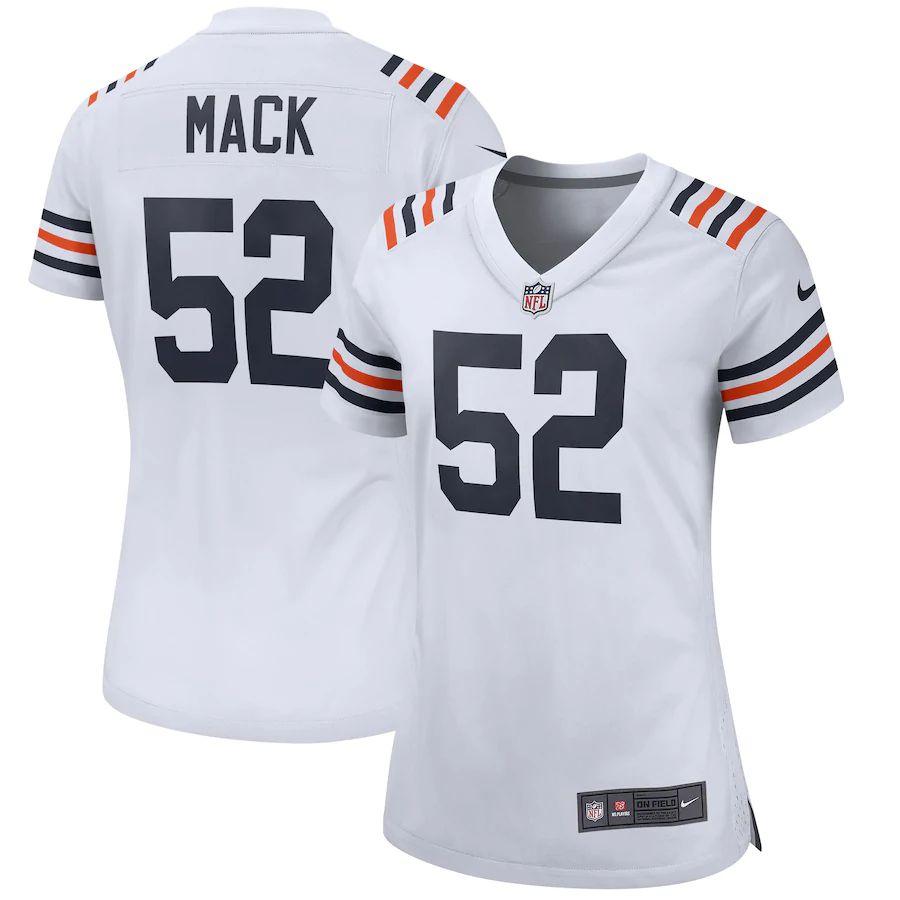 Women's Khalil Mack White 2019 Alternate Classic Player Limited Team Jersey