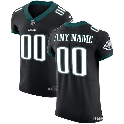 Men's Black Alternate Custom Elite Team Jersey