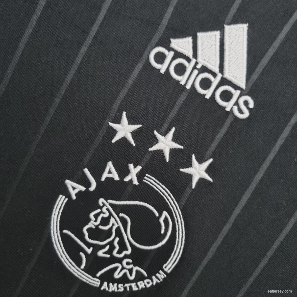 22/23 Ajax pre-match uniform black Soccer Jersey