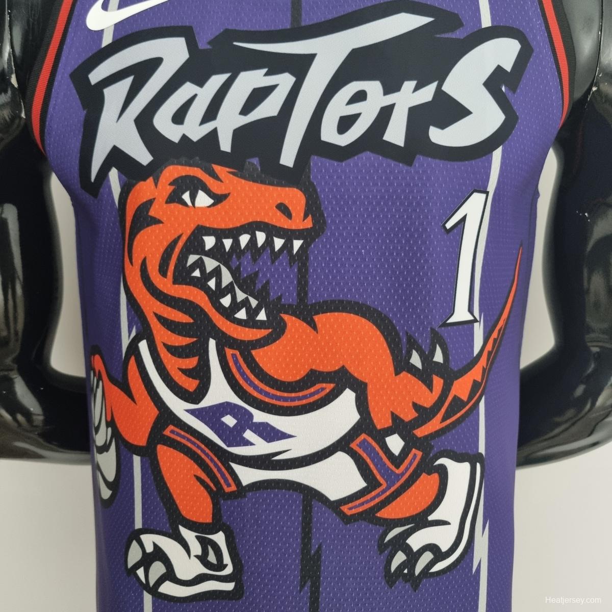 Toronto Raptors McGRADY#1 Purple NBA Jersey