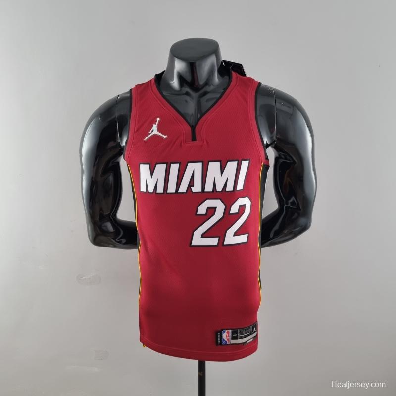 75th Anniversary Miami Heat Jordan BUTLER#22 Burgundy NBA Jersey