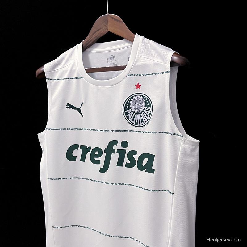 22/23 Vest Palmeiras Away White Soccer Jersey